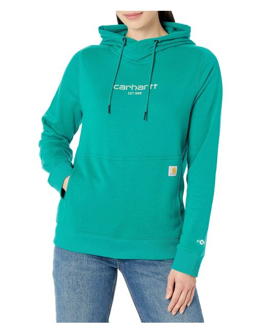 Carhartt Green Force Relaxed Fit Lightweight Graphic Hooded Sweatshirt