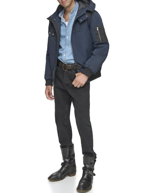 Andrew Marc Blue Softshell Jacket for men