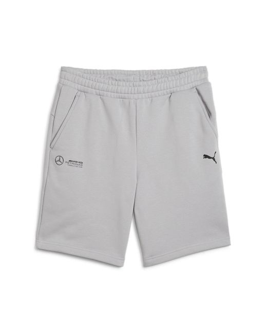 PUMA Gray Mercedes Amg Petronas Essentials Shorts for men