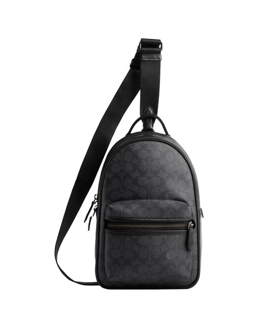 COACH Black Charter Pack In Signature for men