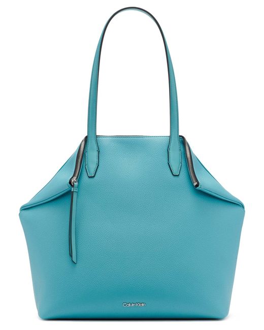 Calvin Klein Brenda Tote Bag in Blue | Lyst