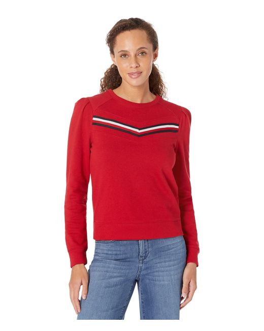 Tommy Hilfiger Red Classic Crewneck Sweatshirt