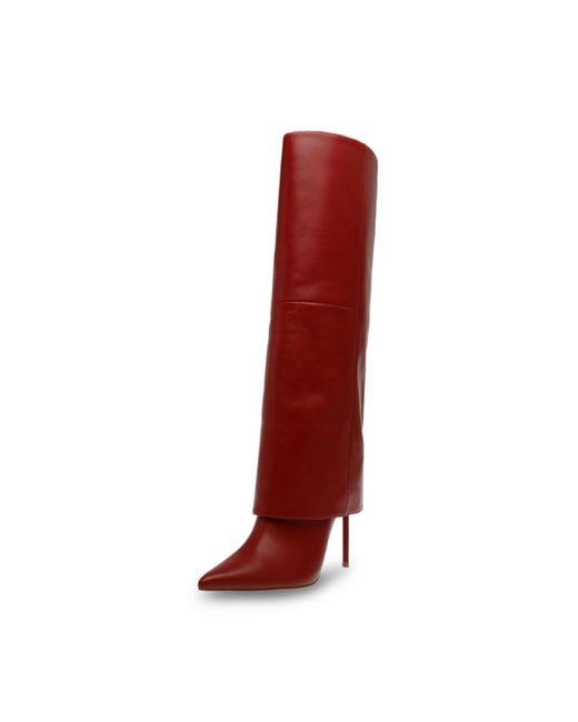 Steve Madden Red Smith Knee High Boot