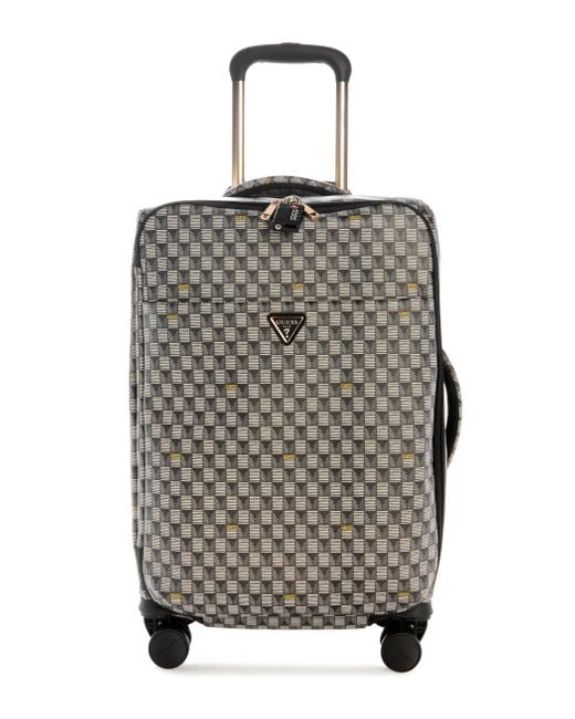 Guess Gray G Wave 20 In 8-wheel Suitcase