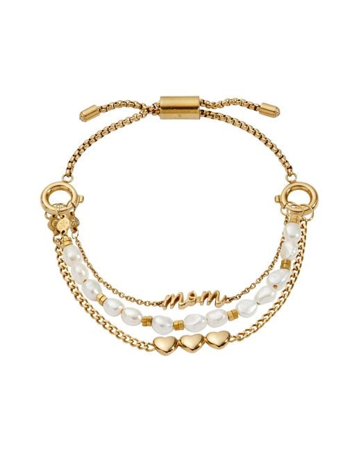 ALEX AND ANI Metallic "home Is Where The Heart Is" Mom Stranded Bracelet