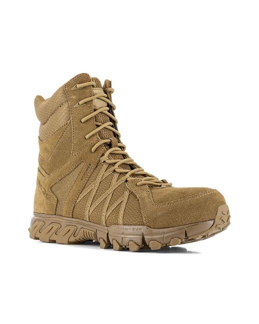 Reebok Brown Work Rb3462 8" Tactical Boot With Side Zipper Coyote Military for men
