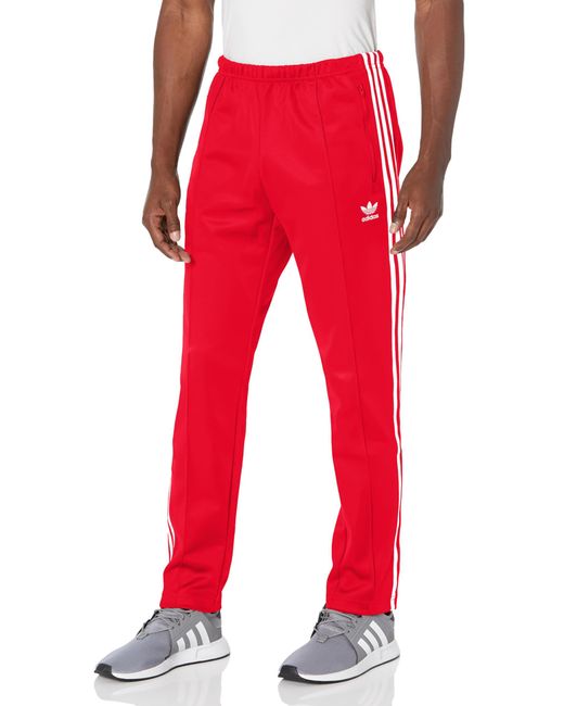 adidas Originals Adicolor Classics Beckenbauer Track Pants in Red for ...