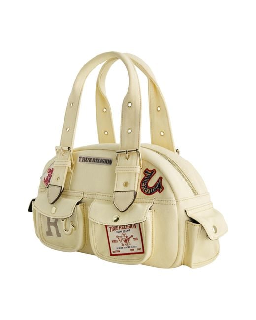 True Religion Metallic Satchel Bag