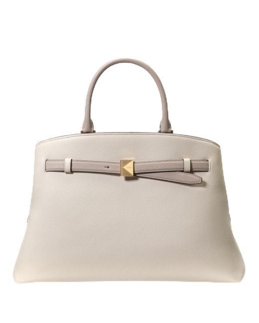 Kate Spade Natural Deco Pebbled Leather Large Satchel
