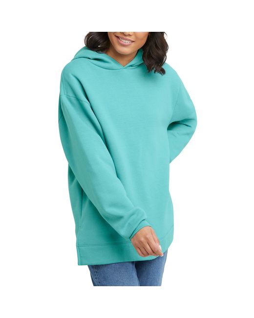 Hanes Blue Comfortblend Ecosmart Plus Size Fleece Hoodie