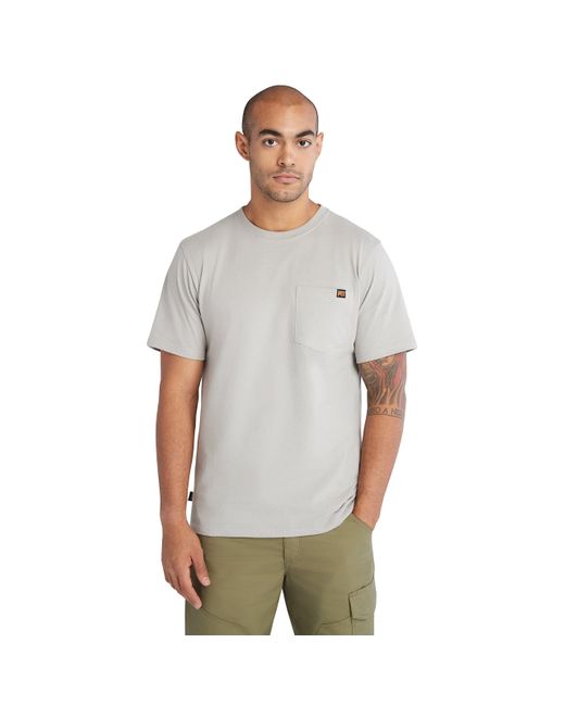 Timberland Gray Core Pocket Short-sleeve T-shirt