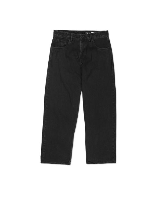 Volcom Black Billow Loose Fit Denim Jean Pant for men