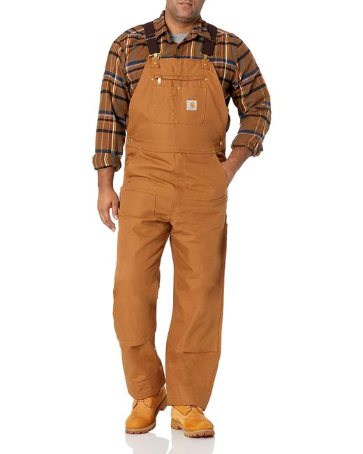 Relaxed Fit Duck Bib Overalls 