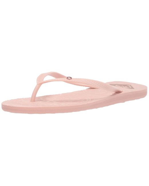 roxy pink flip flops