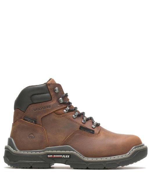 Wolverine Brown Raider Durashocks 6" Waterproof Composite Toe Met-guard Construction Boot for men