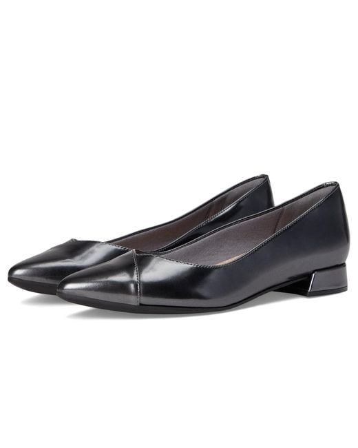 Clarks Black Natalyn Wish Flat Shoes 8 B