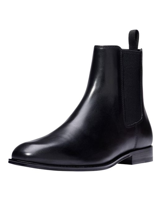 COACH Black Metropolitan Leather Chelsea Boot Fashion for men