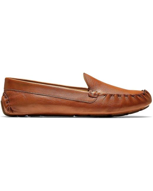 Cole Haan Brown Evelyn Driver (pecan Leather) Shoes