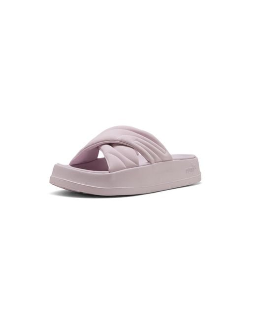 PUMA Pink Leadcat Platform Slide Sandal