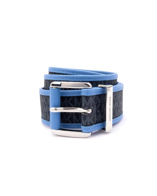blue michael kors belt