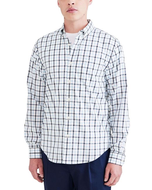 Dockers Classic Fit Long Sleeve Signature Iron Free Shirt With Stain
