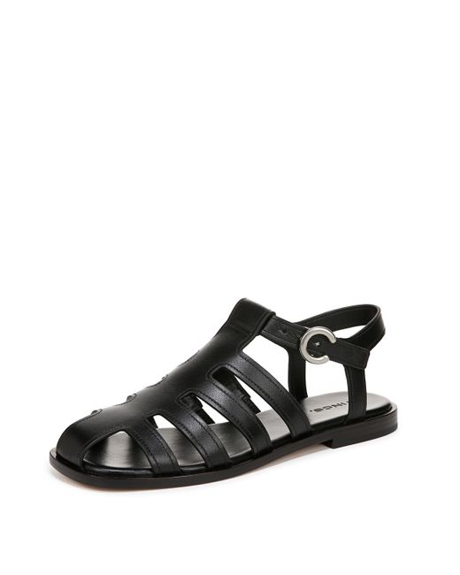 Vince S Melina Sandal Black Leather 6.5 M