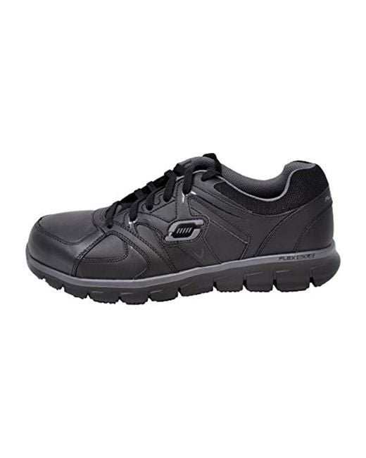 skechers for work men's synergy ekron alloy toe work shoe