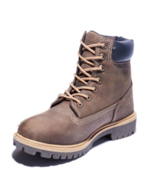 Timberland Brown Women's Direct Attach 6 Inch Soft Toe Insulated Waterproof Work Boot