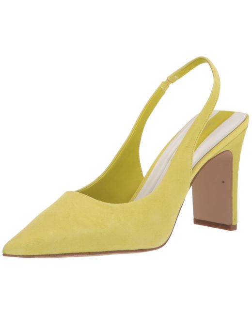 Franco Sarto Yellow S Averie Pointed Toe Slingback High Heel Pump