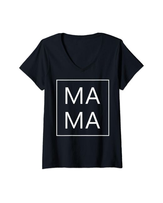 Ugg Black S Mama Tshirt Design Mother's Day New Mom Gift Matching Family V-neck T-shirt