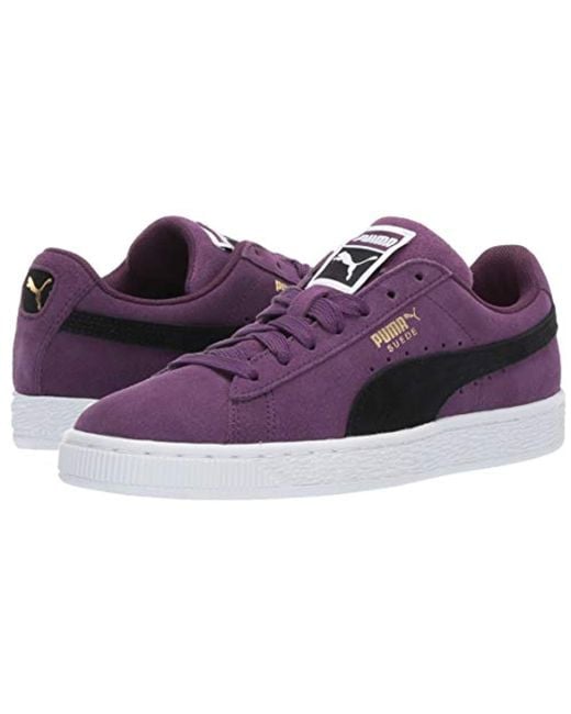puma suede classic purple