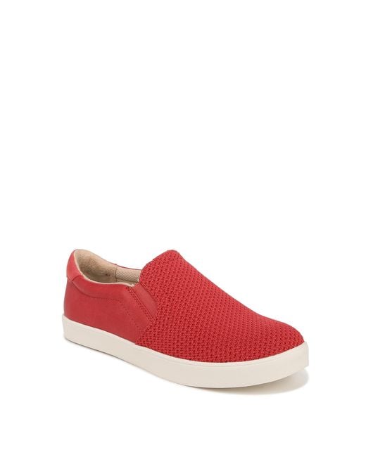 Dr. Scholls S Madison Mesh Slip On Sneaker Heritage Red Knit 10 M