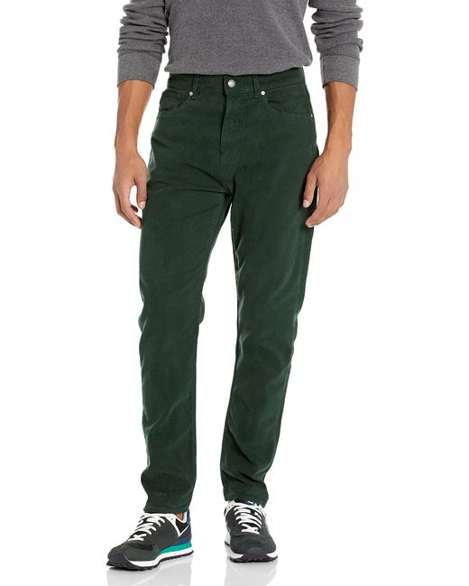 Guess Green Mens Eco James Dyed Slim Tapered Jeans for men