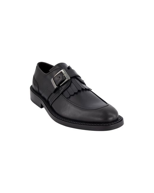 Karl Lagerfeld Black Paris Single Monk Fringe Moctoe Sneaker for men