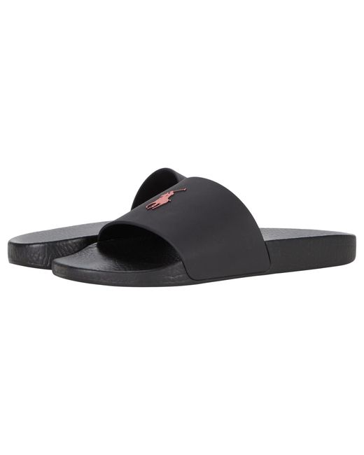 Polo Ralph Lauren Black S Slide Sneaker for men