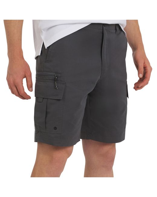 Quiksilver Black Regular Fit Fixed Waist Water Friendly Active Hybrid Cargo Shorts for men
