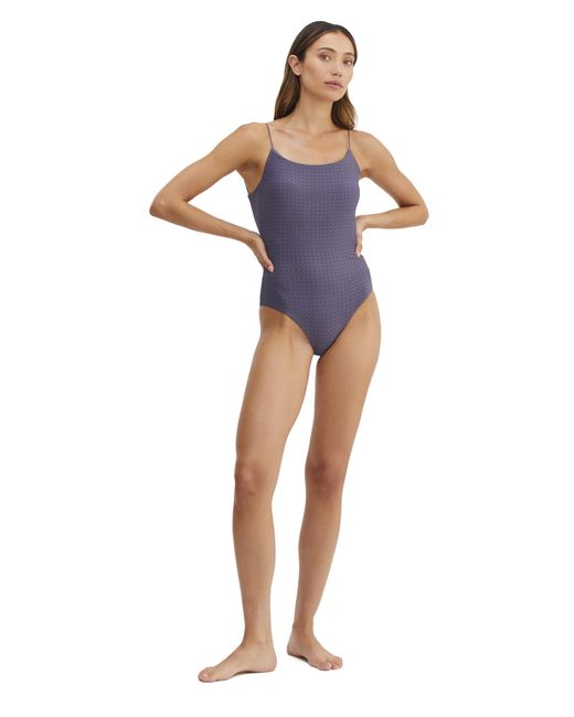 Gottex Blue Standard Au Naturel One Piece Swimsuit