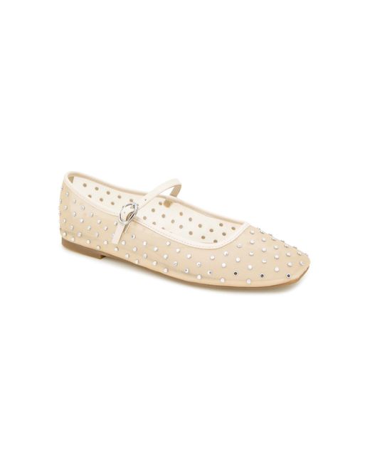 Kenneth Cole White Jasper Mary Jane Flat
