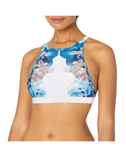 calvin klein high neck sports bra
