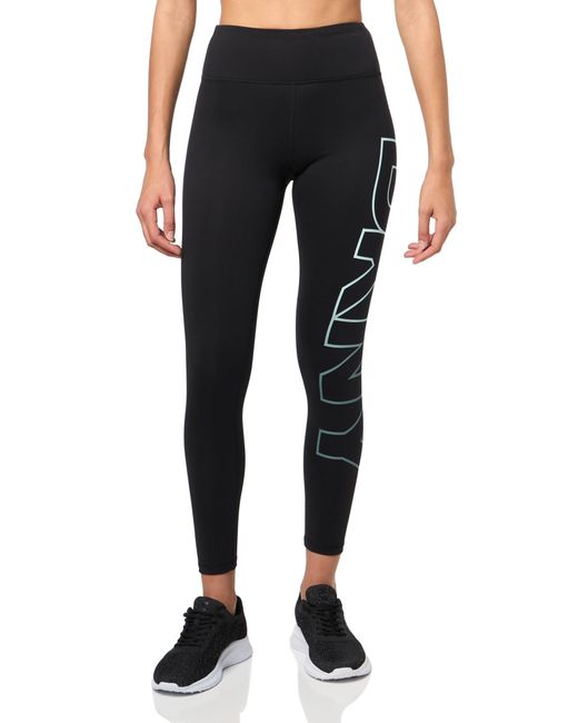 DKNY Blue Exploded Logo High Waist Balance Compression Legging