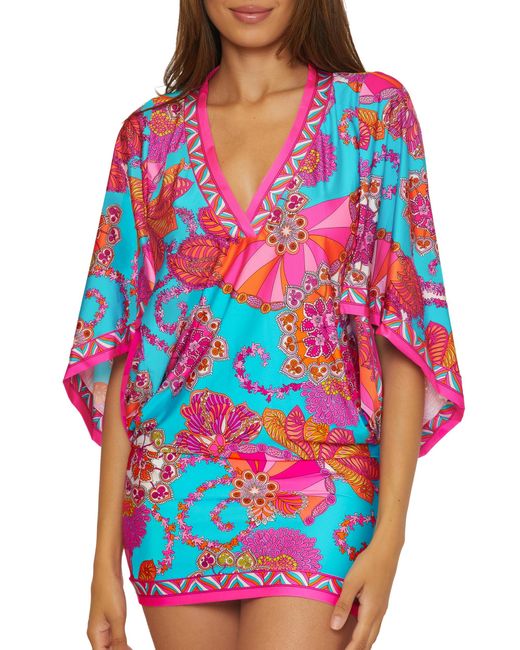 Trina Turk Red Standard Meilani Swim Dress