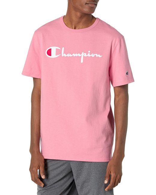 champion pink tee