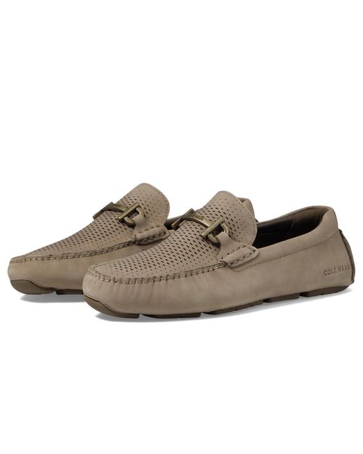 Cole Haan Brown Grand Laser Bit Driver Driving Style Loafer for men