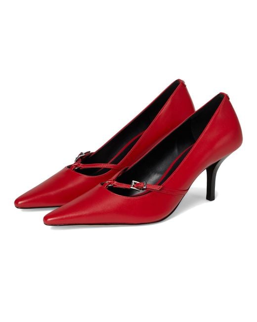 Michael Kors Red S Selina Pump Crimson 8 Medium
