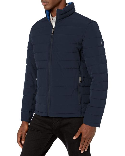 Nautica men's stretch hotsell reversible midweight jacket