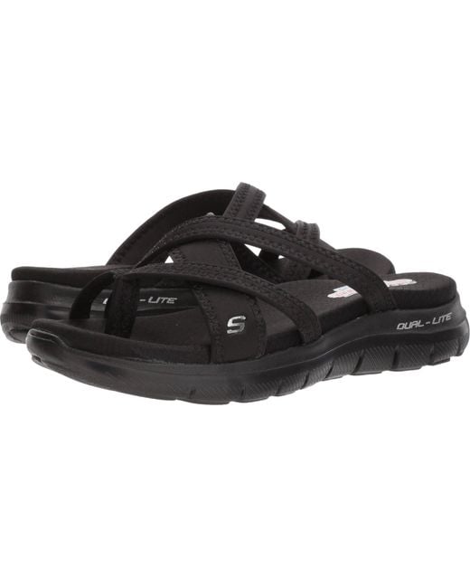 Skechers Cali Flex Appeal 2.0-start Up Sport Sandal,black/black,9 M Us