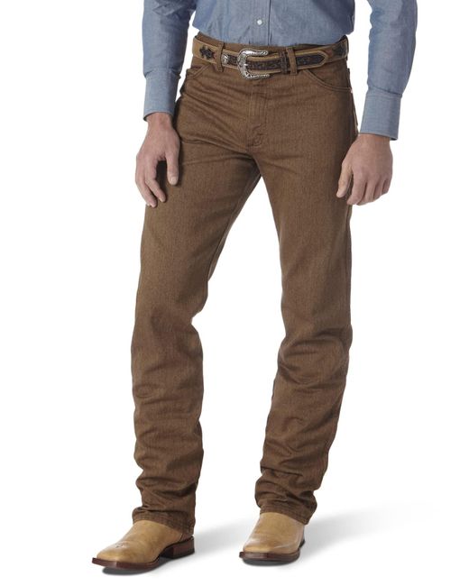 Wrangler Gray 13mwz Cowboy Cut Original Fit Jeans Prewashed Colors Whiskey 30w X 30l for men