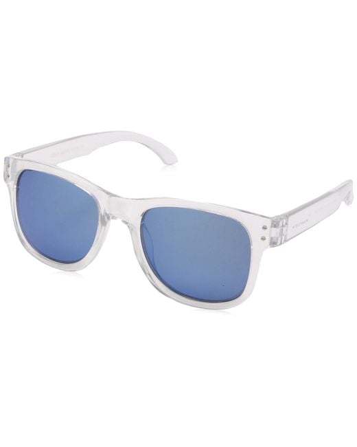 Cole Haan Black Ch8000 Polarized Square Sunglasses for men