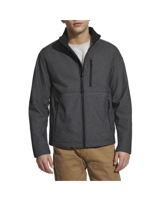 Levi's Gray Stand Collar Softshell Jacket for men