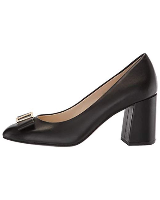 cole haan emory bow block heel pumps